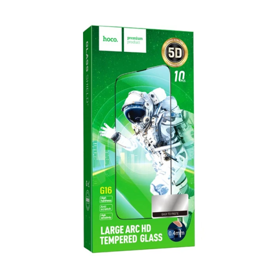 HOCO Guardian Shield Series iPhone 15 5D Tempered Kırılmaz Cam Ekran K