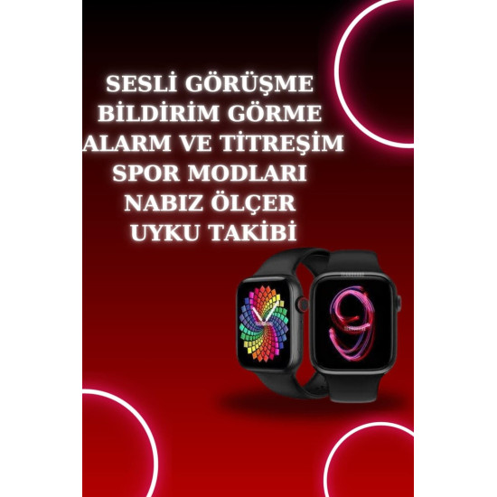 Akıllı Saat Arama Görüşme Bildirim Görme Uyku ve Sağlık Takibi Nabız Ö