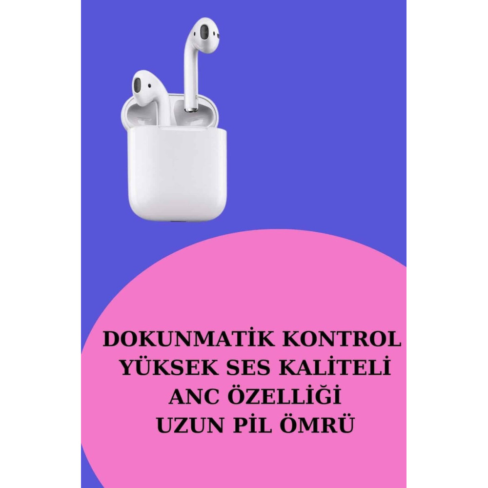 Kordonlu Dokunmatik Ekran Akıllı Saat ve 2.Nesil Kablosuz Bluetooth Ku