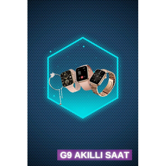 Kadınlar İçin 3 Kordonlu Akıllı Saat ve Dijital Göstergeli Powerbankli