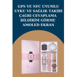 Kadınlar İçin 3 Kordonlu Akıllı Saat ve Dijital Göstergeli Powerbankli