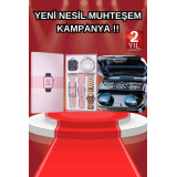 Hediyeli Akıllı Saat ve Dijital Göstergeli Powerbankli Bluetooth Kulak