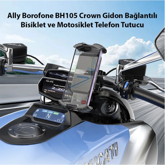 Ally Borofone BH105 Crown Gidon Bağlantılı Bisiklet ve Motosiklet Tele