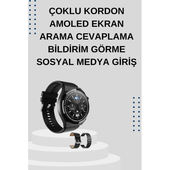 Nesil Sesli Görüşme Akıllı Saat ve Powerbank Çoklu Şarj Girişli Blueto