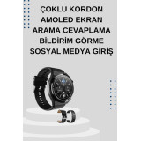 Nesil Sesli Görüşme Akıllı Saat ve Powerbank Çoklu Şarj Girişli Blueto