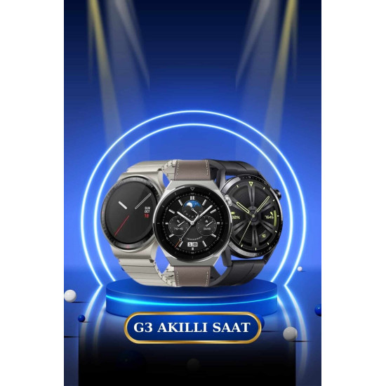 Bluetooth Bağlantılı Kulaklık ve Dokunmatik Ekran Akıllı Saat Arama Ce