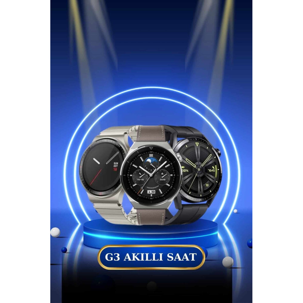Bluetooth Bağlantılı Kulaklık ve Dokunmatik Ekran Akıllı Saat Arama Ce