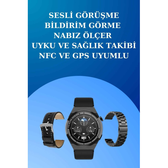 Saat ve Kulaklık Seti Dokunmatik Ekran 5.0 Bluetooth Bağlantılı Sesli 