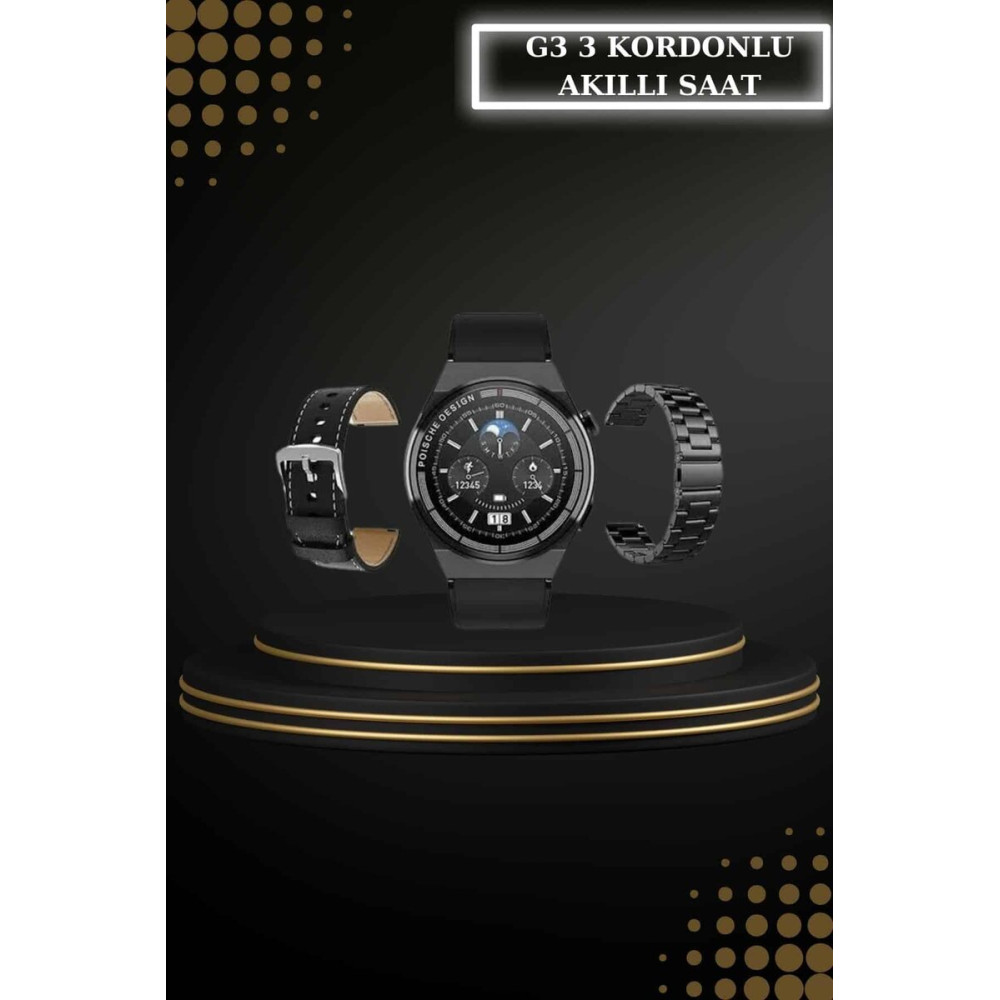 Kablosuz Bluetooth Kulaklık ve Kordon Hediyeli Akıllı Saat Nabız Ölçer