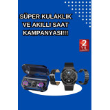 Yeni Nesil Kampanyası Bluetooth Bağlantılı Akıllı Saat ve Kablosuz Kul