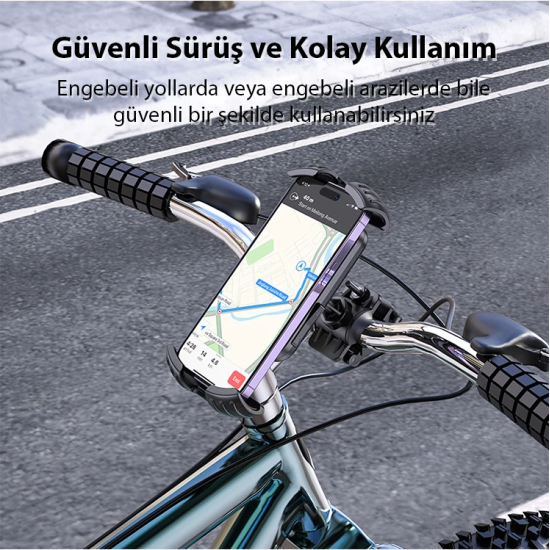 Ally Borofone BH105 Crown Gidon Bağlantılı Bisiklet ve Motosiklet Tele