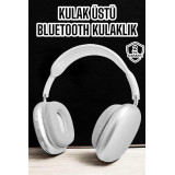 P9 Plus Kablosuz Kulak Üstü Bluetooth Kulaklık Beyaz Yüksek Ses Kalite