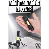El Feneri Kamp Lambası Mini Taşınabilir Acil Durum Lambası Fener Led I
