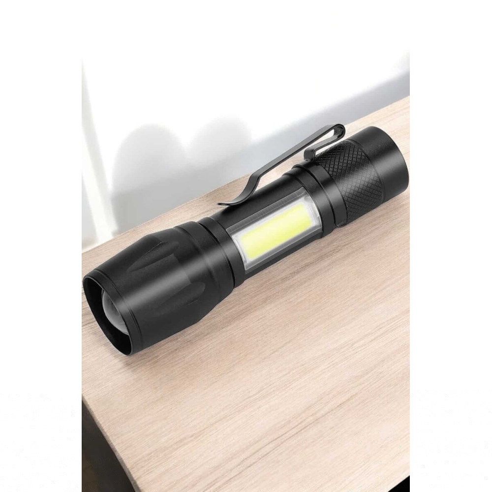 Feneri Led USB Şarjlı Zoom Mini Led Işık Acil Durum Feneri