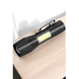 Feneri Led USB Şarjlı Zoom Mini Led Işık Acil Durum Feneri