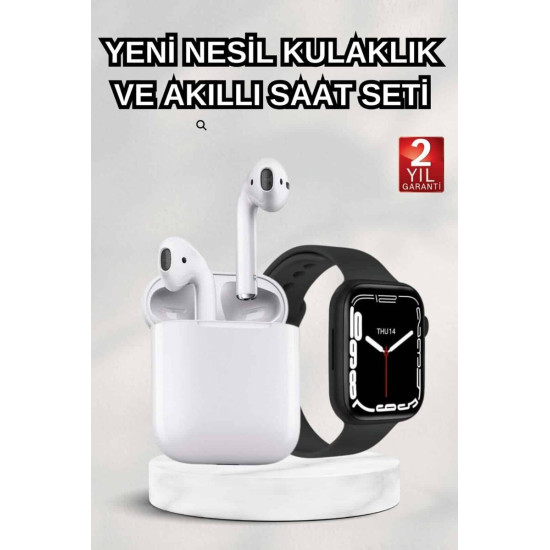 2025 Model Akıllı Saat ve 2.Nesil TWS Bluetooth Kulaklık ANC Özelliği 