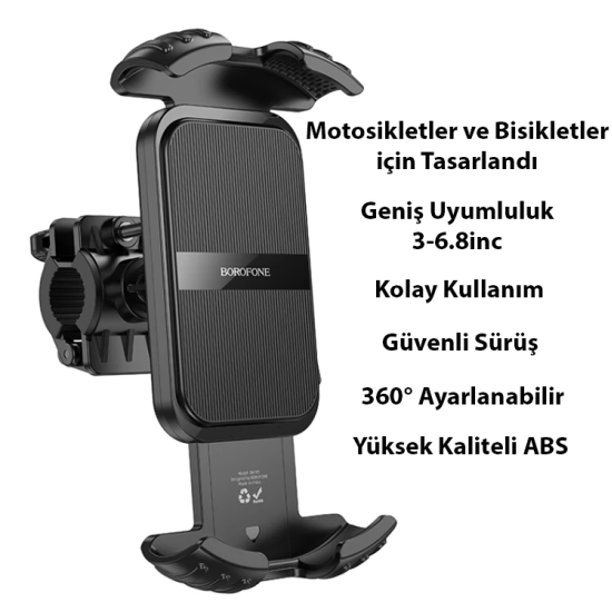 Ally Borofone BH105 Crown Gidon Bağlantılı Bisiklet ve Motosiklet Tele