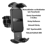 Ally Borofone BH105 Crown Gidon Bağlantılı Bisiklet ve Motosiklet Tele