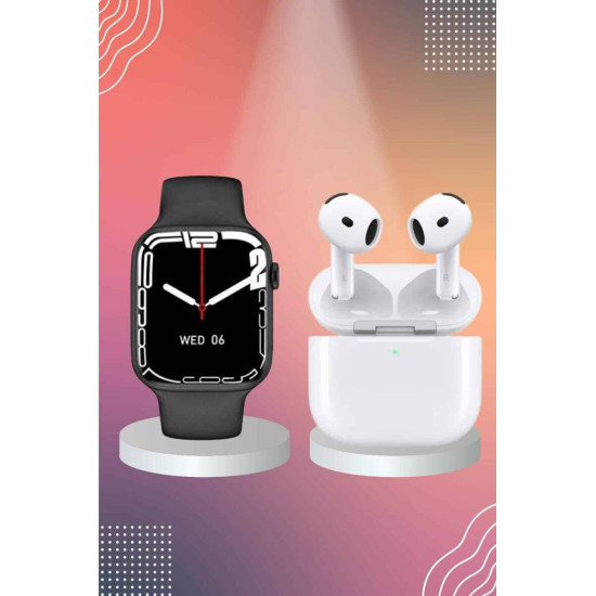 3.Nesil TWS Bluetooth Kulaklık ve Dokunmatik Ekran Akıllı Saat Sesli G