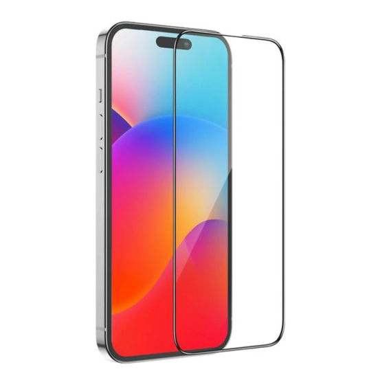 HOCO iPhone 15 Plus Full HD Tempered Kırılmaz Cam Ekran Koruyucu 10 Ad