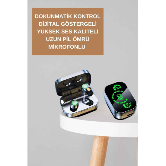Dokunmatik Akıllı Saat Yeni Nesil Kulaklık Kampanyası ANC Özelliği Yük