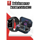 2025 Model Akıllı Saat ve Bluetooth Kulaklık 5.0 Bluetooth Bağlantılı 