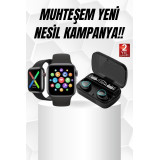 Kaliteli Akıllı Saat ve Kaliteli Bluetooth Kulaklık ANC Özelliği Uzun 