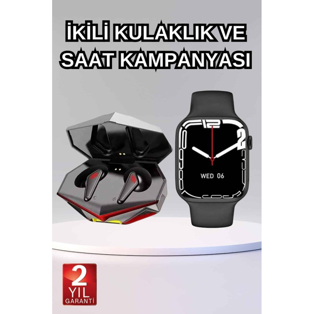 İkili Set Dev Kampanya Ucuz Kulaklık Ucuz Akıllı Saat Gürültü Önleyici