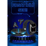 Yeni Nesil Akıllı Saat ve Kablosuz Kulaklık Kampanyası İkili Set Bluet
