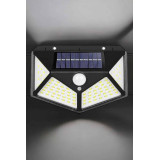 Güneş Enerjili Bahçe Aydınlatma Lambası Solar 100 Led Lamba