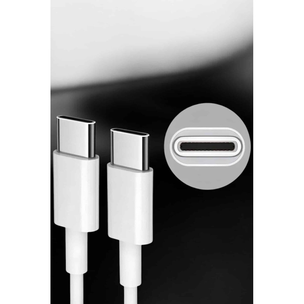 İOS Uyumlu Type-C Girişli Hızlı Şarj 15/15 Pro Max Adaptör ve Kablosu