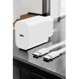 İOS Uyumlu Type-C Girişli Hızlı Şarj 15/15 Pro Max Adaptör ve Kablosu