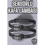 Şarjlı LED Kafa Feneri | 4 Modlu Akıllı Sensörlü Far | Su Geçirmez IPX