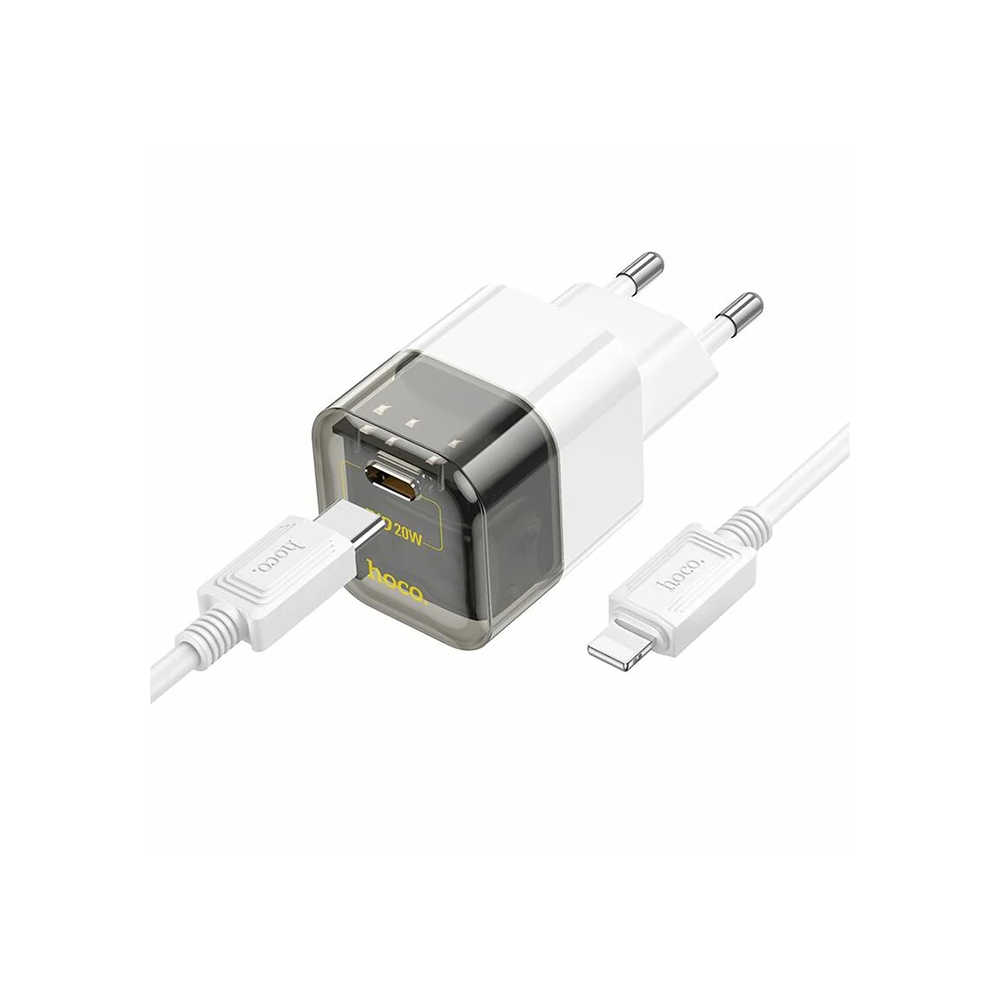 HOCO C131A Platinum PD30W+QC3.0 Girişli Hızlı Şarj Başlığı Ve Type-C T