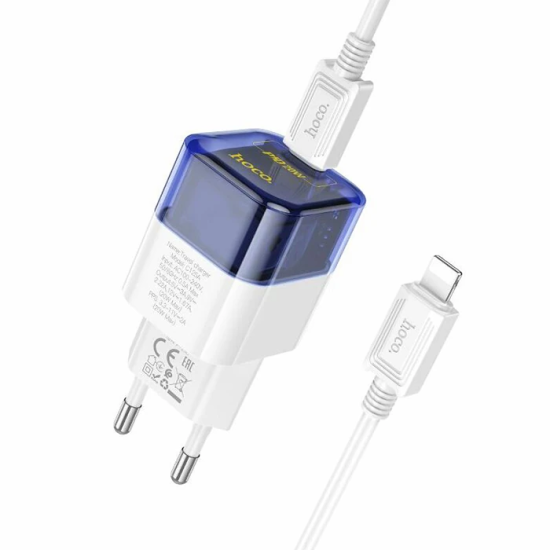 HOCO C131A Platinum PD30W+QC3.0 Girişli Hızlı Şarj Başlığı Ve Type-C T