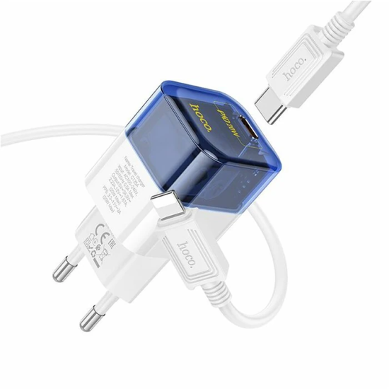 HOCO C131A Platinum PD30W+QC3.0 Girişli Hızlı Şarj Başlığı Ve Type-C T