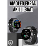Saat Bluetooth Bağlantılı Amoled Ekran Uyku ve Sağlık Takibi