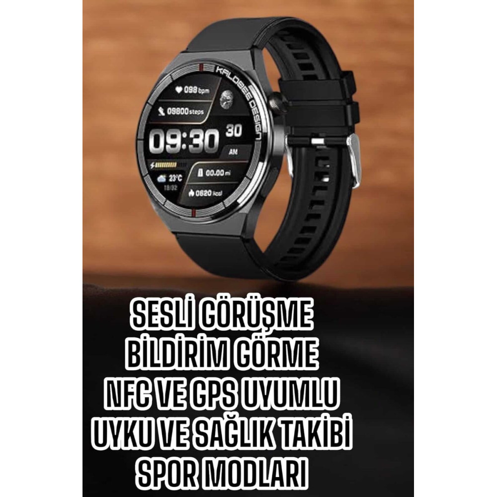 Saat Bluetooth Bağlantılı Amoled Ekran Uyku ve Sağlık Takibi