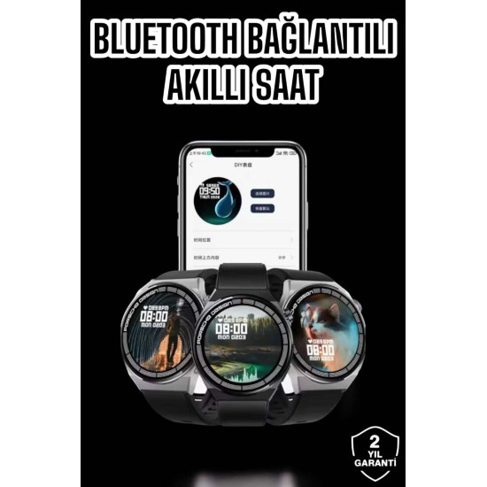 Saat GPS VE NFC Özelliği Sesli Görüşme Dokunmstik Ekran