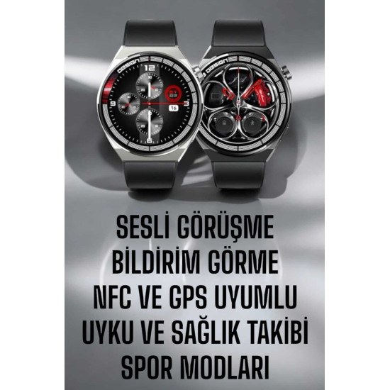 Saat GPS VE NFC Özelliği Sesli Görüşme Dokunmstik Ekran