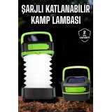 Lamba Kamp Lambası Hafif Taşınabilir Şarj Süreli Akordeon El Fenerli
