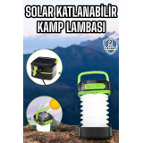 Enerjili Led Lamba Kamp Lambası Katlanabilir Lamba USB Şarjlı