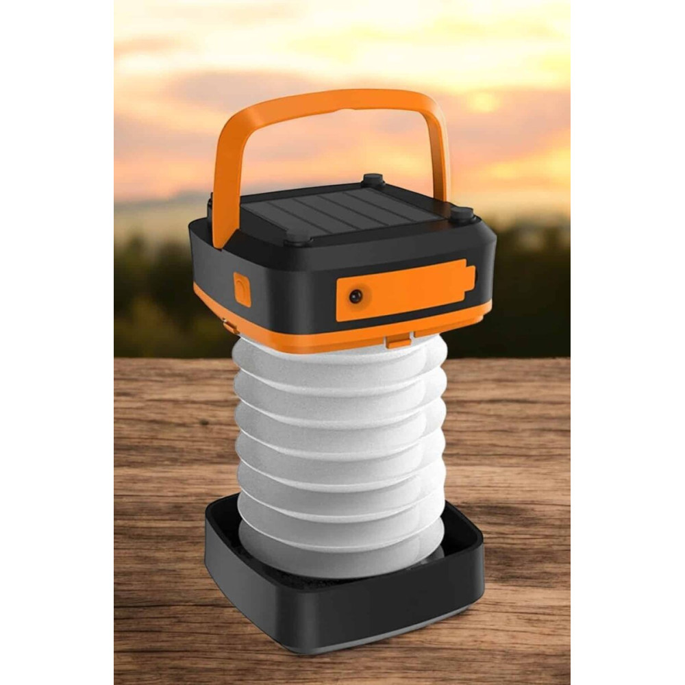Enerjili Led Lamba Kamp Lambası Katlanabilir Lamba USB Şarjlı