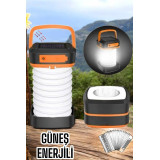 Enerjili Led Lamba Kamp Lambası Katlanabilir Lamba USB Şarjlı