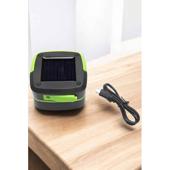 Enerjili Led Lamba Kamp Lambası Katlanabilir Lamba USB Şarjlı