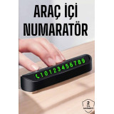 Numaralık Araç İçi Araba Araç Park Numaratör Telefon Numarası Yazma