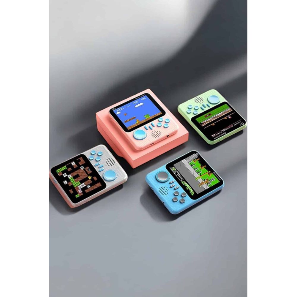 Mini Atari El Atarisi 3.5 inç Ekran Çift Konsol 666 Adet Retro Oyun Ga