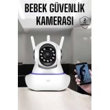 Wifi Kamera Ev Kamerası Gece Görüşlü Kablosuz Bebek Izleme Kamerası