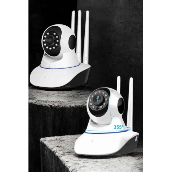 Wifi Kamerası Çift Yönlü Bebek Güvenlik Kamerası Gece Görüşlü