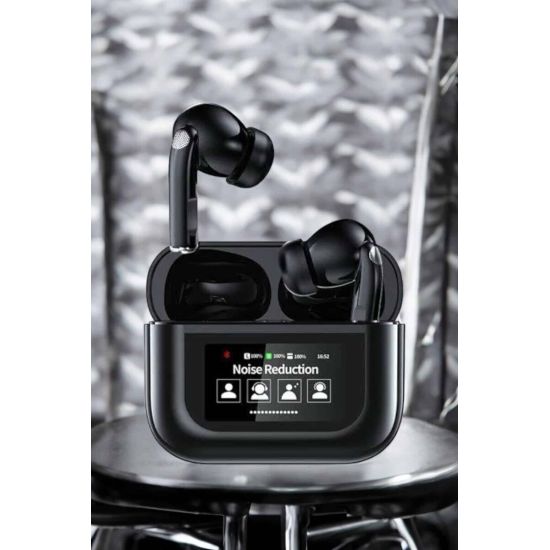 Kablosuz Bluetooth Kulaklık Ekranlı Uzun Şarj Süreli ANC Destekli